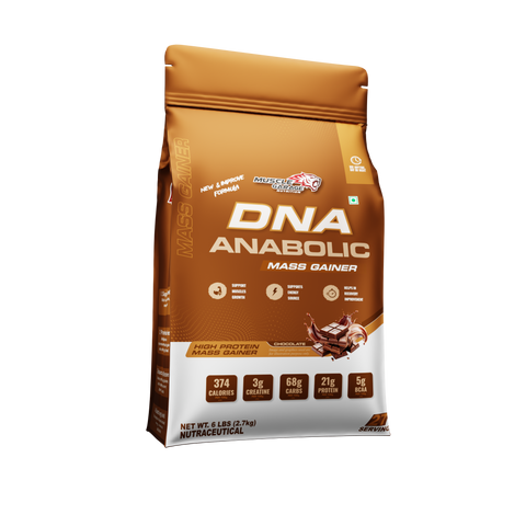 MG DNA Anabolic Mass Gainer 2.7kg (6lbs) –  Premium Mass Gainer Supplement for Bulking