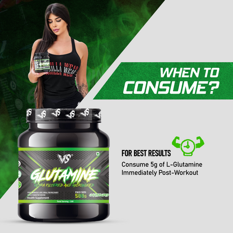 V-SHAPE Micronized Ultra Filtered Glutamine 500Gm - V-Shape Supps