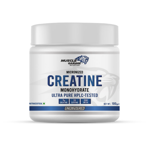 MG Creatine Monohydrate Powder – 100g (33 Servings) | Ultra Pure HPLC-Tested