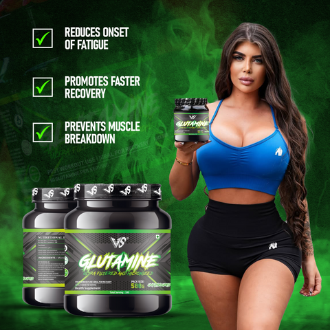 V-SHAPE Micronized Ultra Filtered Glutamine 500Gm - V-Shape Supps