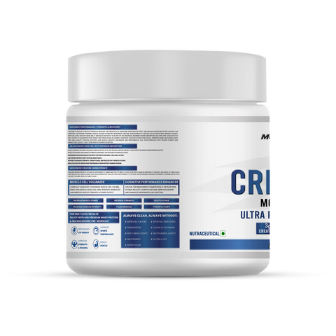 MG Creatine Monohydrate Powder – 100g (33 Servings) | Ultra Pure HPLC-Tested