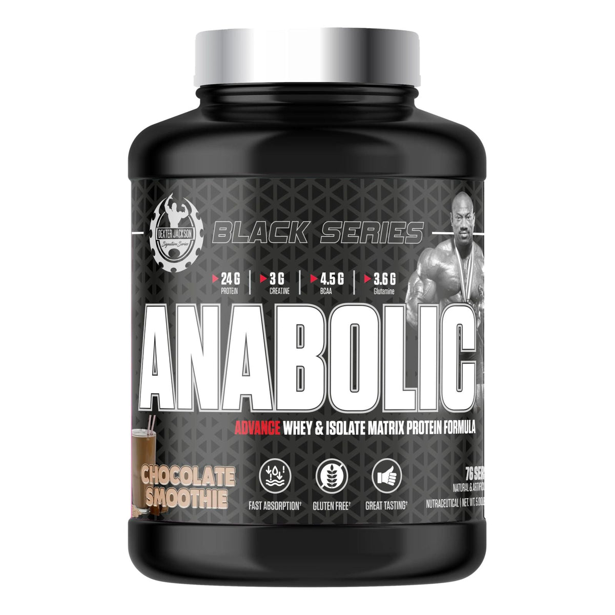 Dexter Jackson Black Series Anabolic Advanced Whey 5 Lbs- Best Raw Protein Powder in India