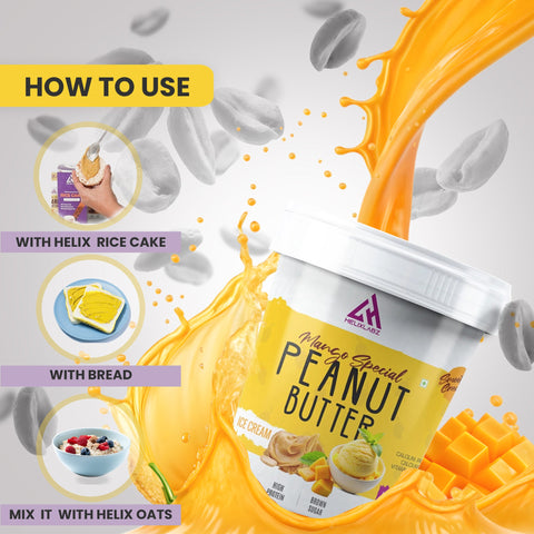 Helix Mango Peanut Butter 1Kg – High Protein Natural Spread
