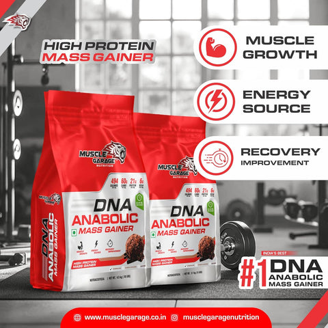 MG DNA Anabolic Mass Gainer 4.5kg (10LBS) – High Protein Formula for Muscle Gain