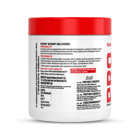 GNC Pro Performance Creatine Monohydrate | Powerful Muscle Pump for Intense Workout