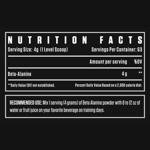 Dexter Jackson Black Series Beta Alanine- 250Gm, 63 Serving