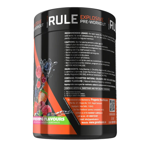 Genetic Code Rule Explosive Pre-Workout