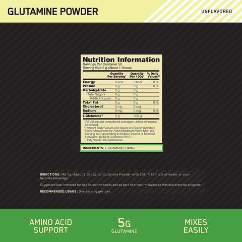 ON Glutamine Powder (Unflavoured, 250 g)