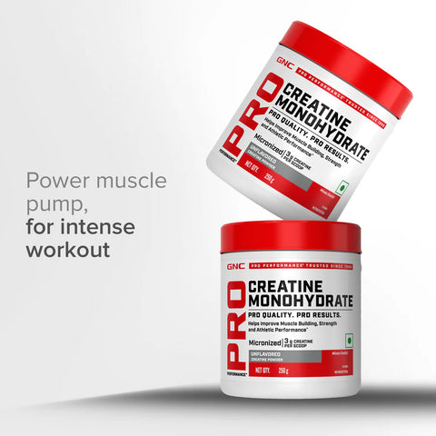 GNC Pro Performance Creatine Monohydrate | Powerful Muscle Pump for Intense Workout