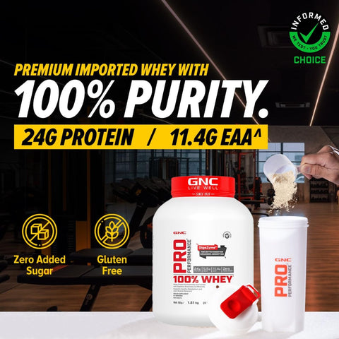 GNC Pro Performance 100% Whey Protein 1.8 kg (4 lbs)
