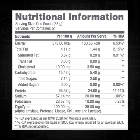 GNC Pro Performance 100% Whey Protein 1.8 kg (4 lbs)