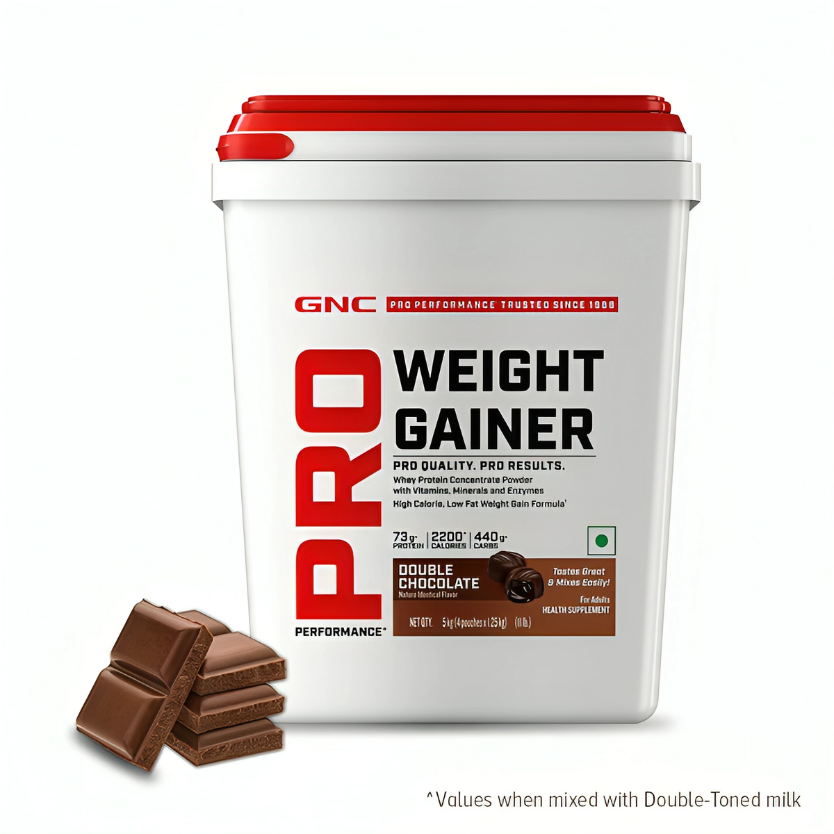 GNC Pro Performance Weight Gainer | High-Calorie, Low-Fat Formula For Healthy Body Gains 5Kg (11Lbs)