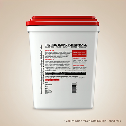 GNC Pro Performance Weight Gainer | High-Calorie, Low-Fat Formula For Healthy Body Gains 5Kg (11Lbs)