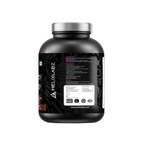 HELIX LABZ  LEAN MASS GAINER- 2.7KG (6Lbs, 27 SERVINGS & Steel Shaker