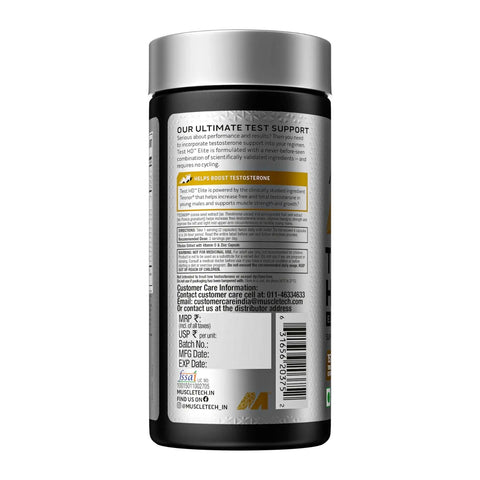 MuscleTech Test HD Elite 60 Veg Capsules