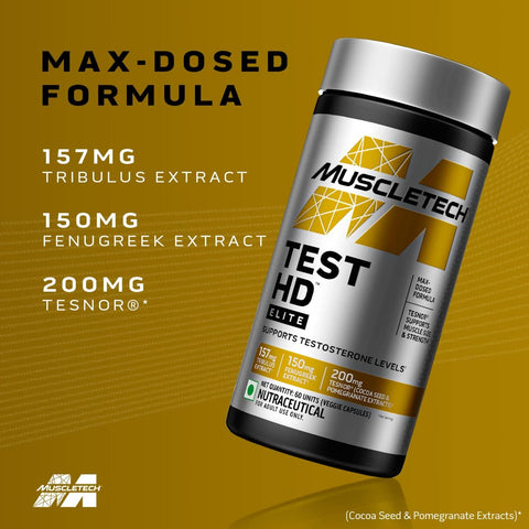 MuscleTech Test HD Elite 60 Veg Capsules