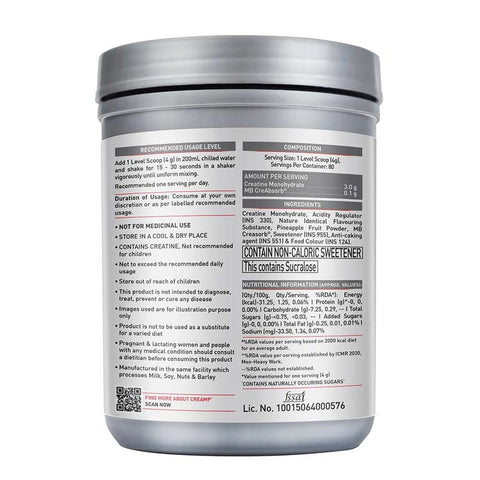 MuscleBlaze Creatine Monohydrate CreAM 320Gm