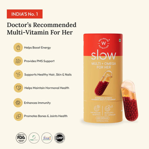 Wellbeing Nutrition Slow Multi + Omega For Her
