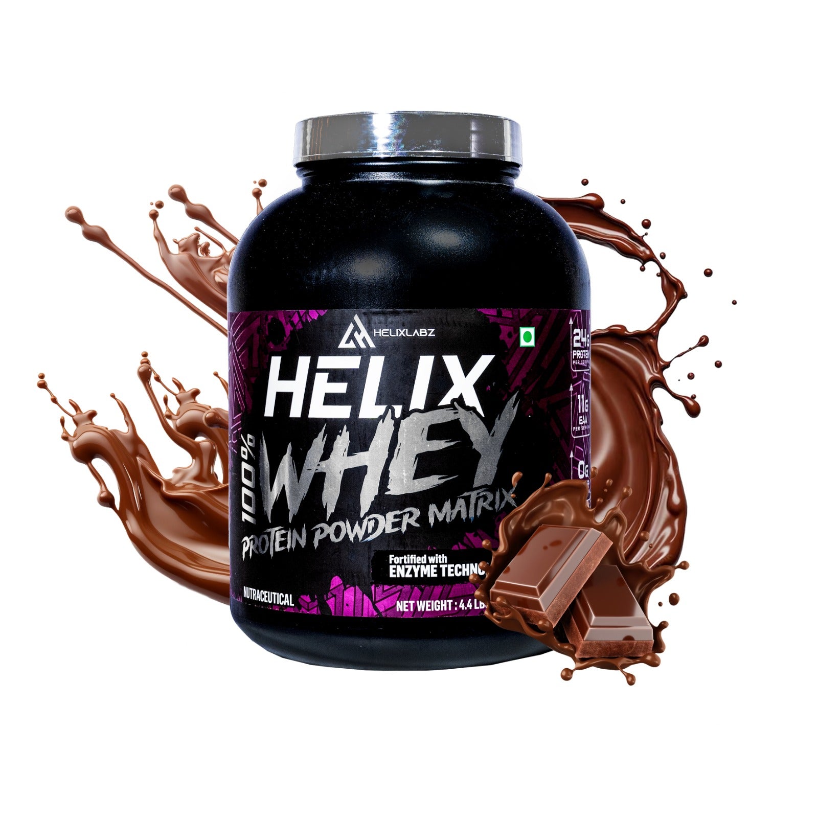Helix Protein Powder Helix 100% WHEY Protein Powder Matrix – Rich Chocolate 2kg (4.4Lbs ...