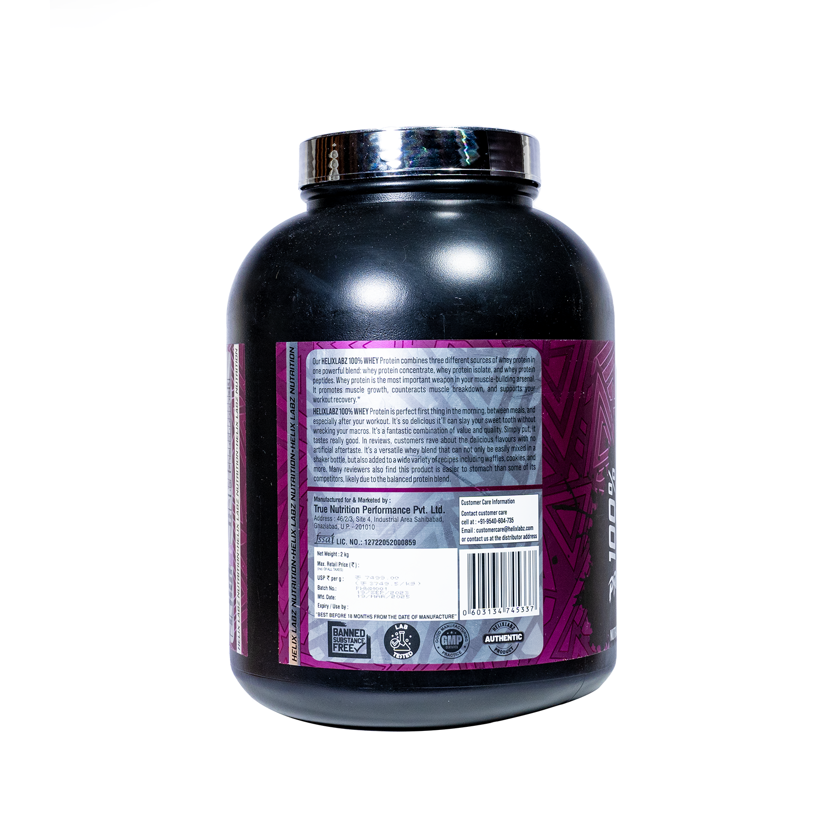 Helix Protein Powder Helix 100% WHEY Protein Powder Matrix – Rich Chocolate 2kg (4.4Lbs ...