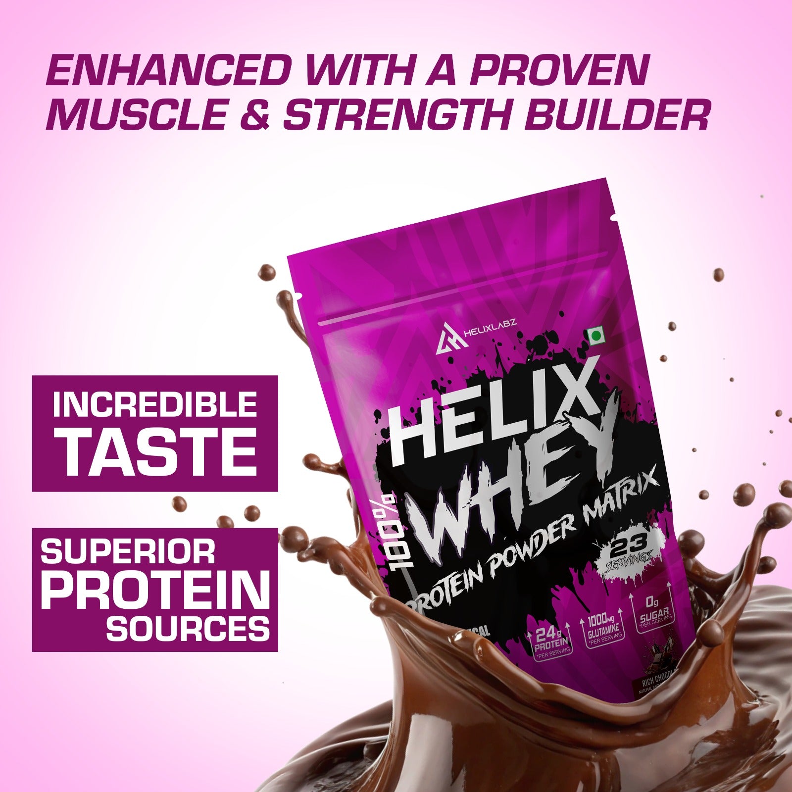 Helix Protein Powder Helix Labz 100% Whey Protein Powder Matrix – 2Lbs (900g) | 24g Protein ...