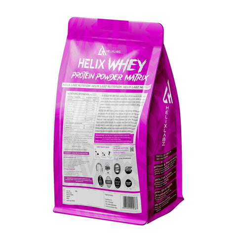 Helix Labz 100% Whey Protein Powder Matrix – 2Lbs (900gm) | 24g Protein