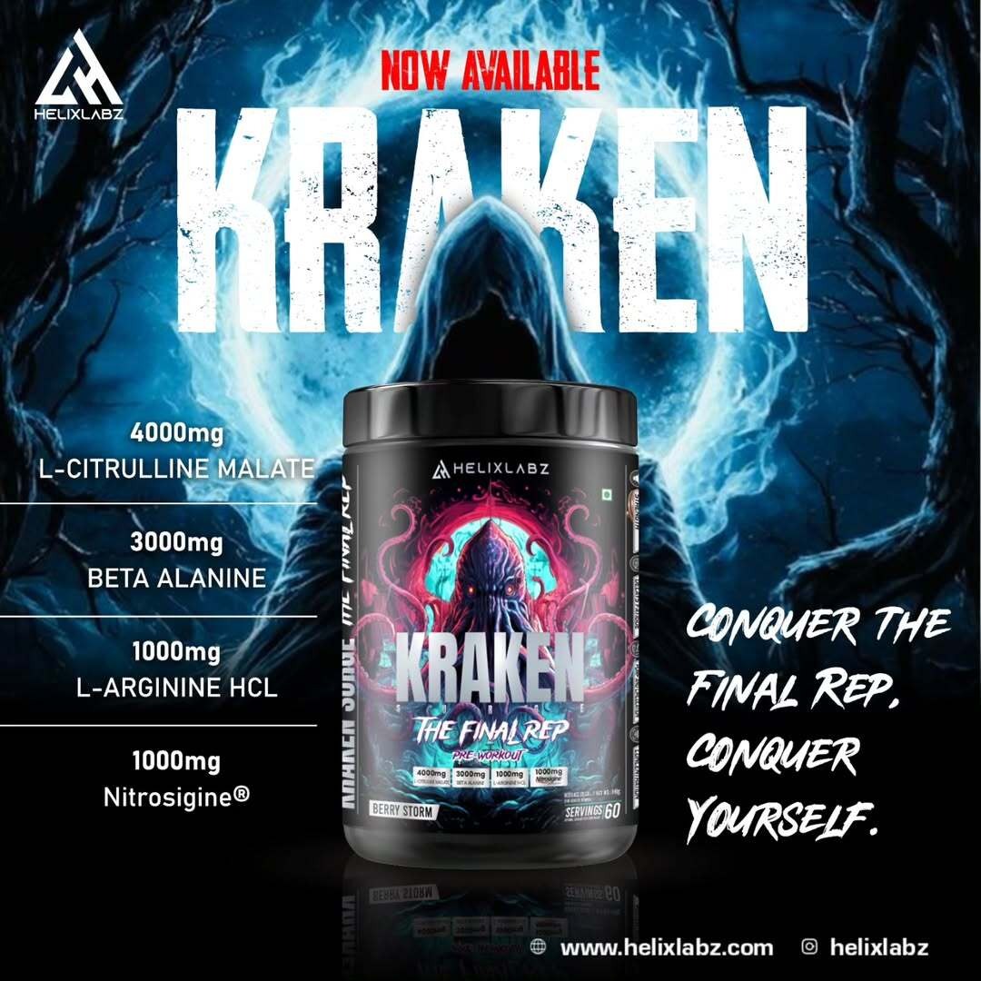 Helix Protein Powder Helix Labz Kraken Pre Workout Powder- 60 Servings – Health Labz