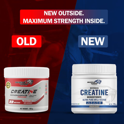 MG Creatine Monohydrate Powder – 100g (33 Servings) | Ultra Pure HPLC-Tested