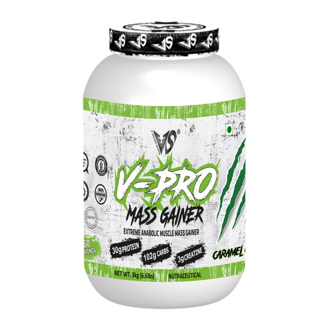 V-SHAPE V-Pro Mass Gainer- 3Kg(6.6Lbs), 66 Servings - V-Shape Supps