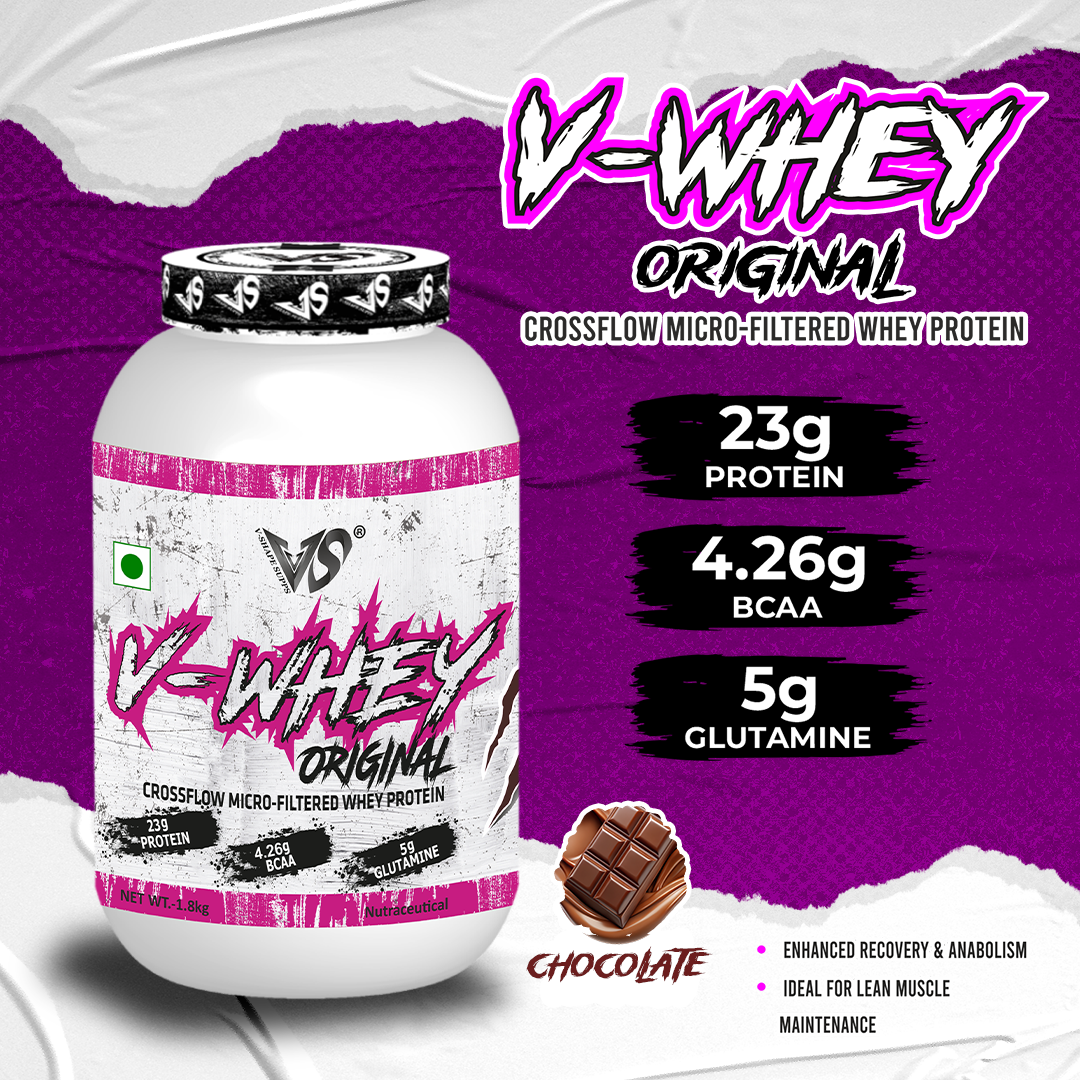 V-SHAPE V-Whey Original- 1.8Kg, 75 Servings - V-Shape Supps