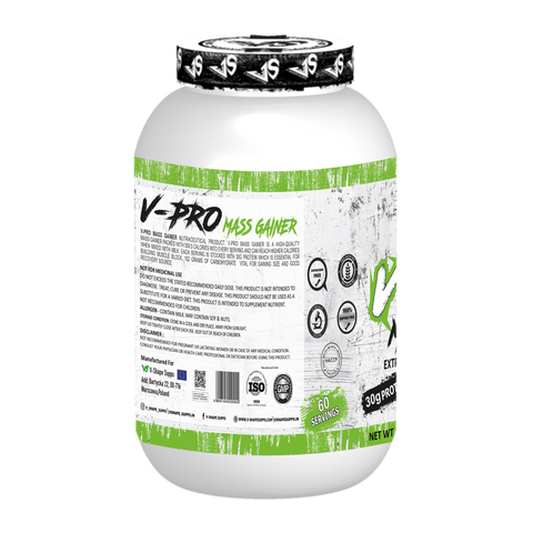 V-SHAPE V-Pro Mass Gainer- 3Kg(6.6Lbs), 66 Servings - V-Shape Supps