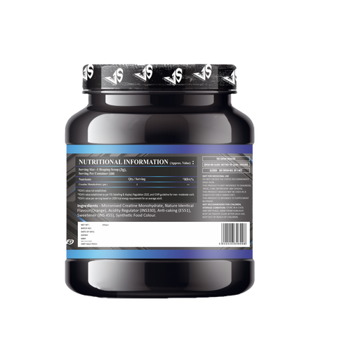 V-SHAPE Micronized Monohydrated Creatine- 300Gm, 100 Servings - V-Shape Supps