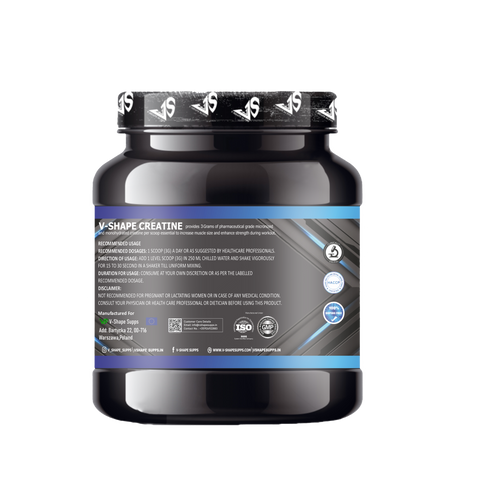 V-SHAPE Micronized Monohydrated Creatine- 300Gm, 100 Servings - V-Shape Supps