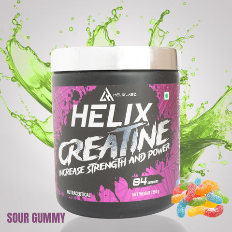 Helix Creatine Monohydrate Powder – 250g (Sour Gummy)