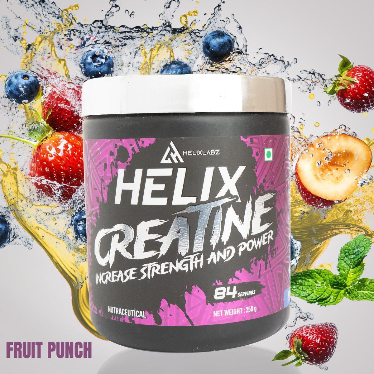 Helix Creatine Monohydrate Powder – 250g (Fruit Punch)