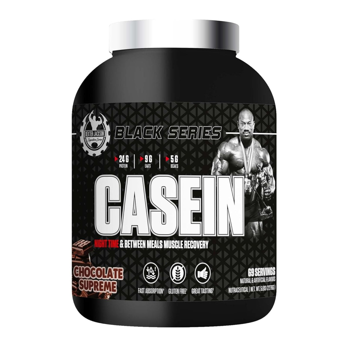 Dexter Jackson Black Series Casein Protein 5 Lbs, 69 Servings