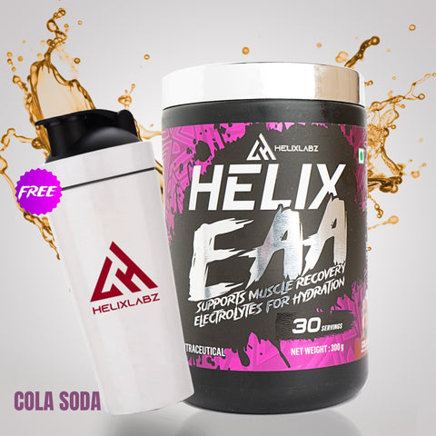 Helix EAA Advance – (Cola Soda, 30 Servings) with Free Steel Shaker