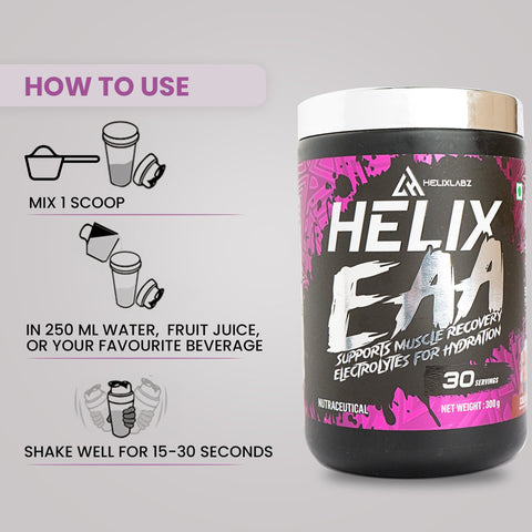 Helix EAA Advance – (Cola Soda, 30 Servings) with Free Steel Shaker