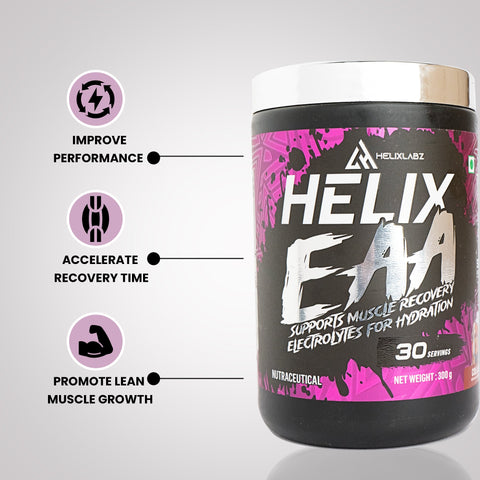Helix EAA Advance – (Fruit Punch, 30 Servings) with Free Steel Shaker