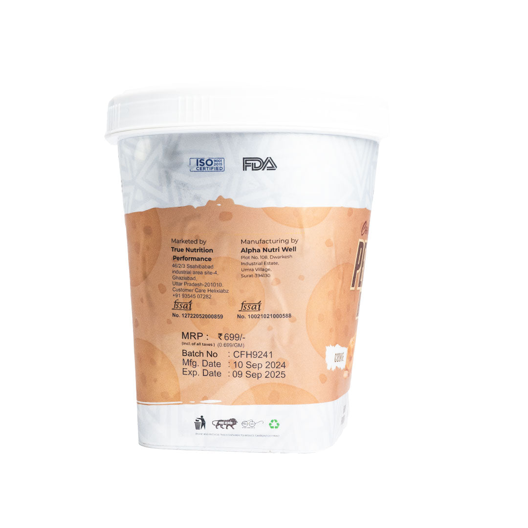 Helix Labz Cookies Special Peanut Butter jar, high protein and creamy spread for athletes and fitness enthusiasts.