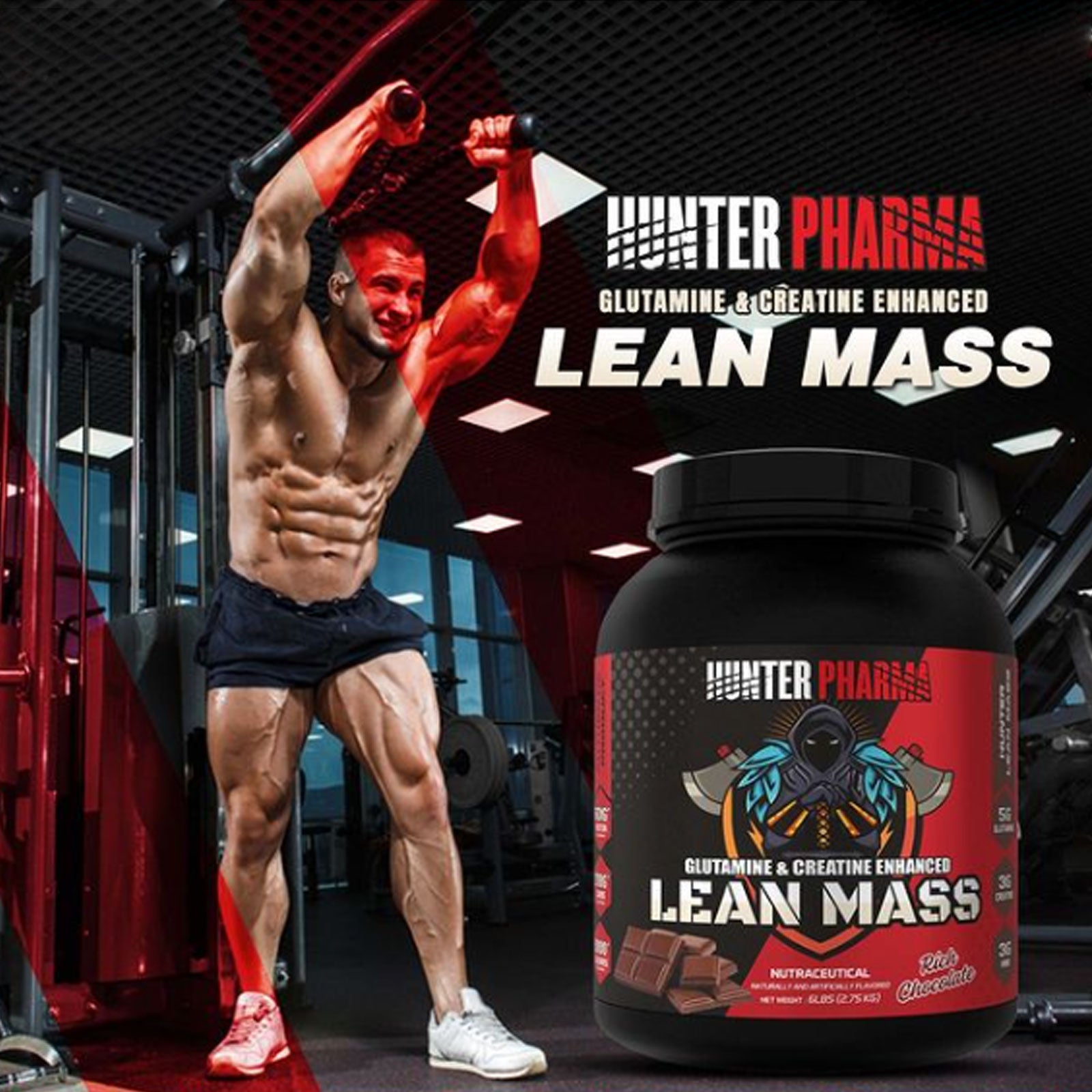 Hunters Lean To Hunter Pharma Lean Mass Gainer 6lbs – Health Labz