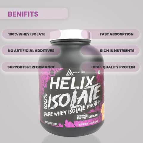 ISOLATE Pure 100% Whey Isolate Protein - Chocolate (2Kg, 4.4Lbs) | High-Quality Whey Protein