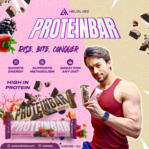 Helix Labz Protein Bar Combo – 20g Protein, Chocolate & Berry Punch - 6 Pack