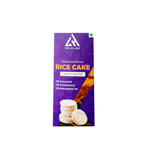 Helix Labz Rice Cake (120g) - Low-Calorie, High-Fiber, Fat-Free Healthy Snack