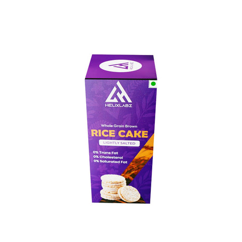 Helix Labz Rice Cake (120g) - Low-Calorie, High-Fiber, Fat-Free Healthy Snack