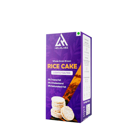 Helix Labz Rice Cake (120g) - Low-Calorie, High-Fiber, Fat-Free Healthy Snack
