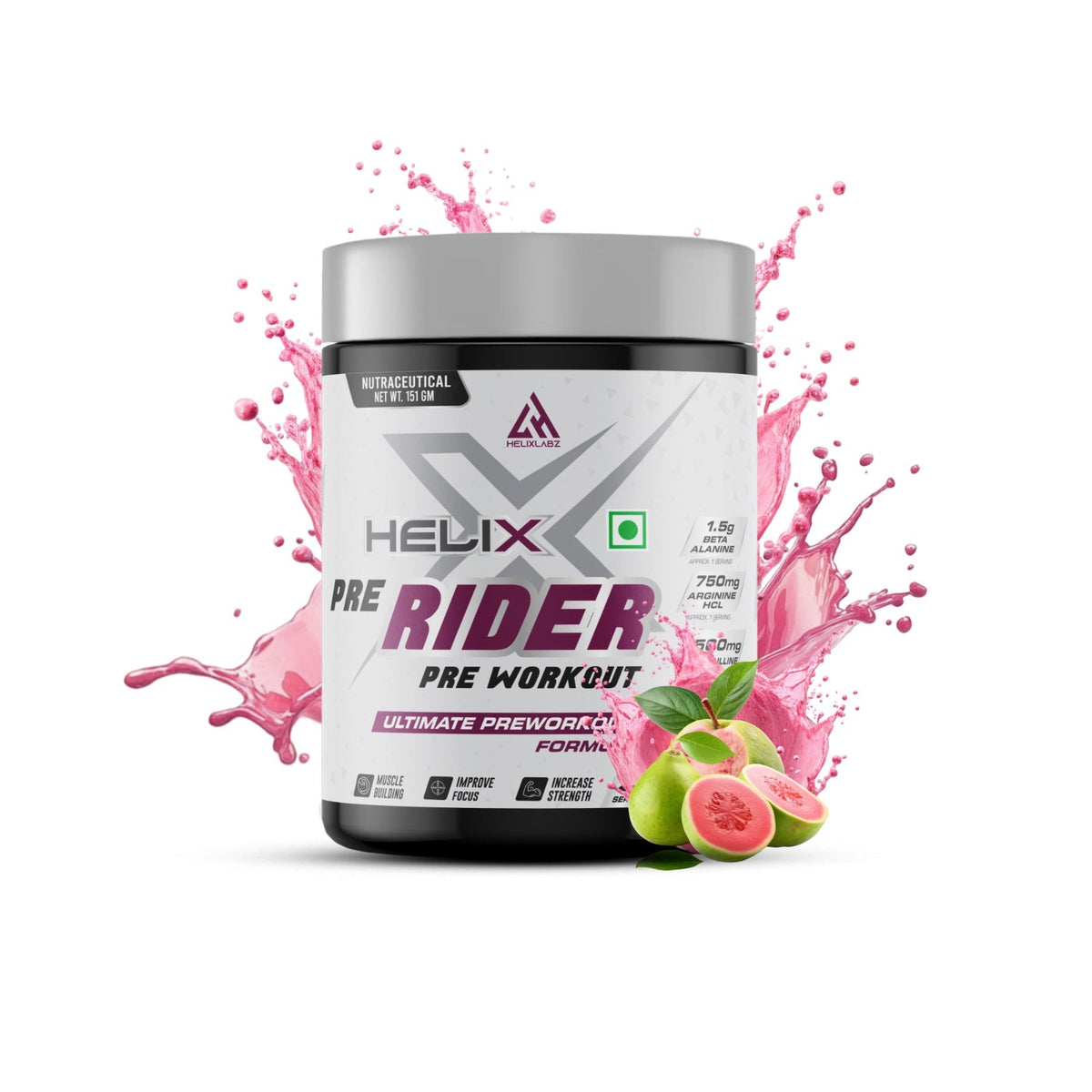 Helix Labz Rider Pre-Workout (43 Servings) | Energy, Endurance & Focus