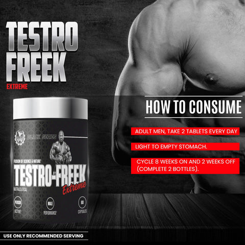 Dexter Jackson Black Series Testro Freek Extreme 60 Veg Capsules