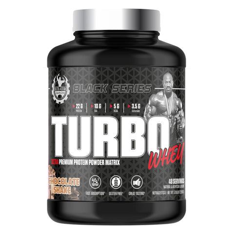 Dexter Jackson Black Series Turbo Whey (5 Lbs, 48 Serving, Chocolate Shake)