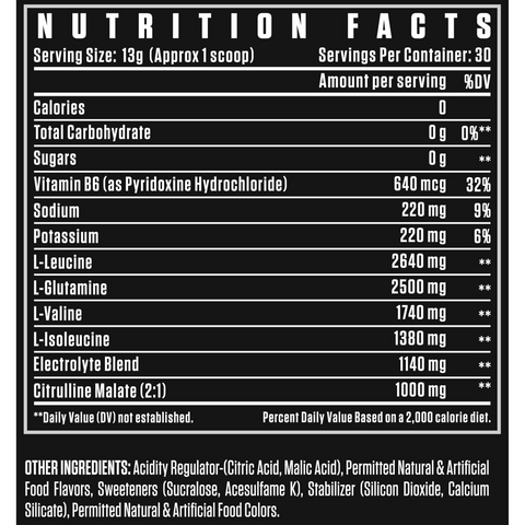 Dexter Jackson Black Series Turbo BCAA 30 Serving